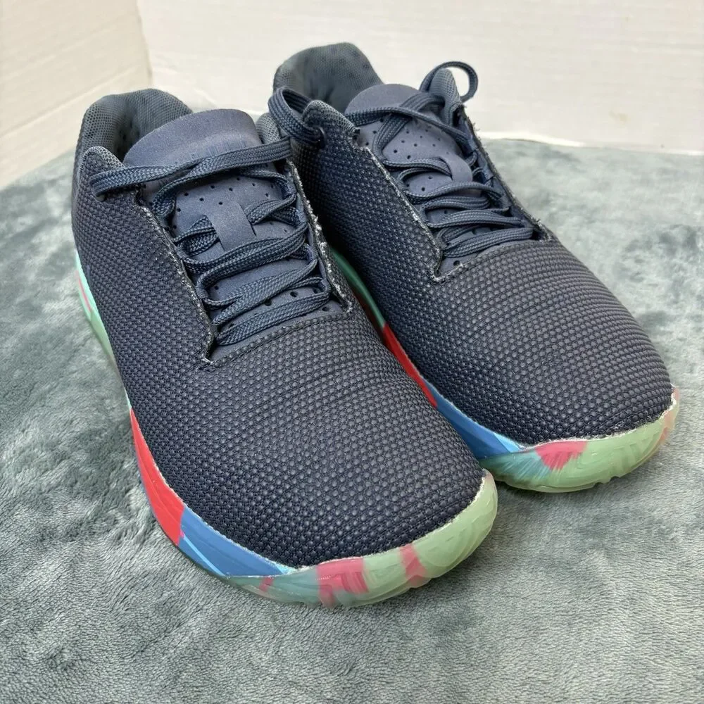 NOBULL SUPER FABRIC TRAINER LOW NAVY ATHLETIC SHOES UNISEX WOMENS 8.5 MENS 7